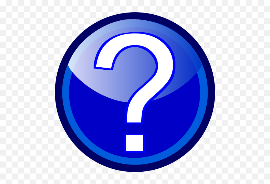 Man Thinking Blue Question Mark Png Transparent 1 Image - Help Icon,Question Mark Png Transparent