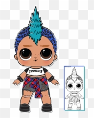 Pin - Punk Boi Lol Doll Coloring Pages Png,Lol Surprise Dolls Png