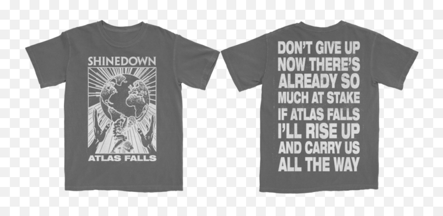 Shinedown Partners With Direct Relief To Donate All Proceeds - Shinedown Atlas Falls Shirt Png,Black Tee Shirt Png