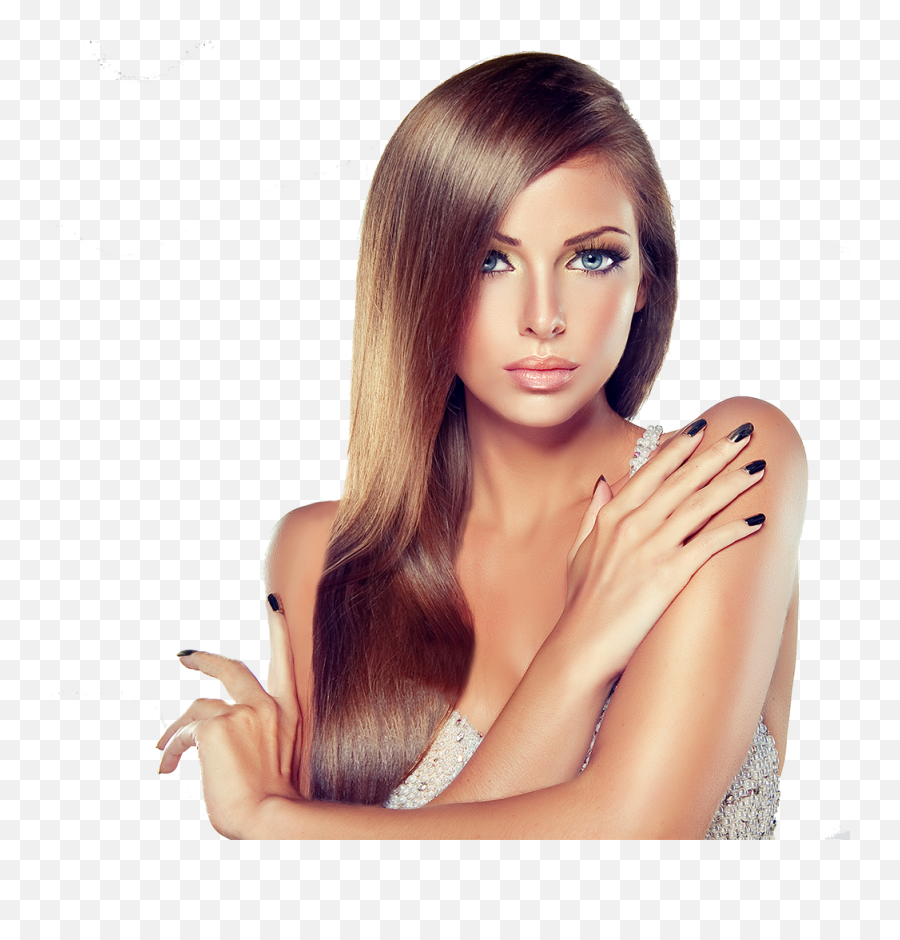 Beauty Hair Model Png Transparent - Woman Hair And Nails,Hair Model Png