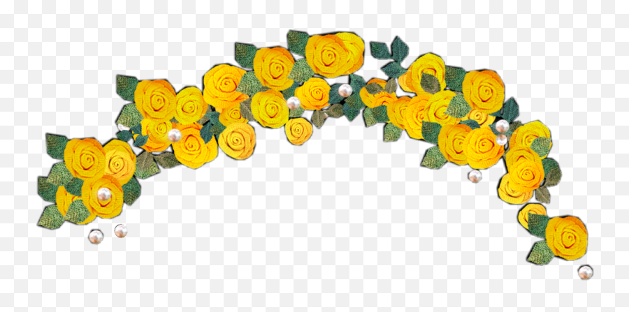 Download Yellow Flower Crown Png Transparent