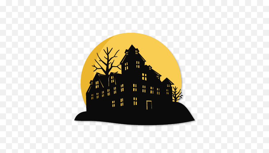 Haunted House Svg Cuts Scrapbook Cut - Castle Png,House Silhouette Png