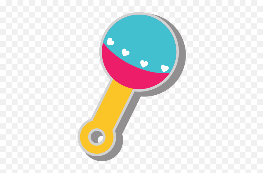 Baby Toys Colorful Icon Vector Illustration - Baby Toys Vector Png,Baby Rattle Png