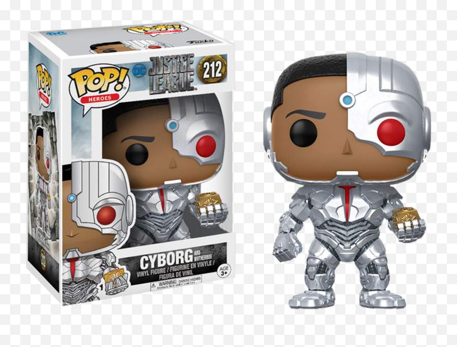 Justice League 2017 - Cyborg With Mother Box Pop Vinyl Funko Pop Cyborg Png,Cyborg Transparent