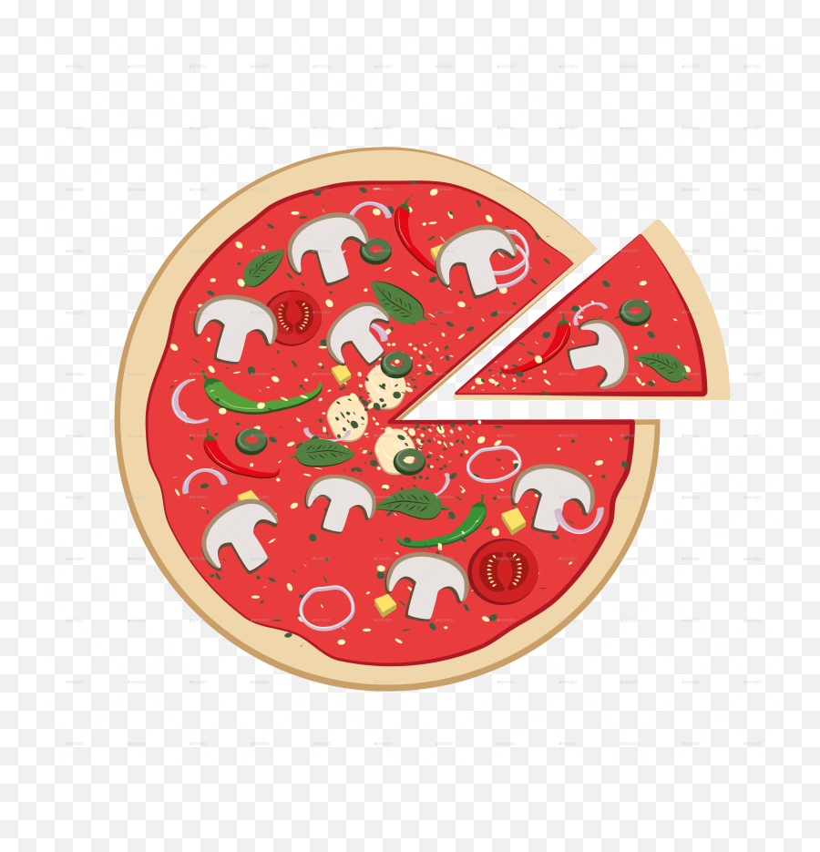 Pizza 5 Cartoon - Clip Art Library Cartoon Png,Pizza Clipart Transparent Background