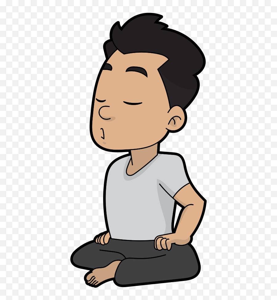 Filecartoon Man In Relaxing Meditationsvg - Wikimedia Commons Relax Cartoon Png,Cartoon Person Png