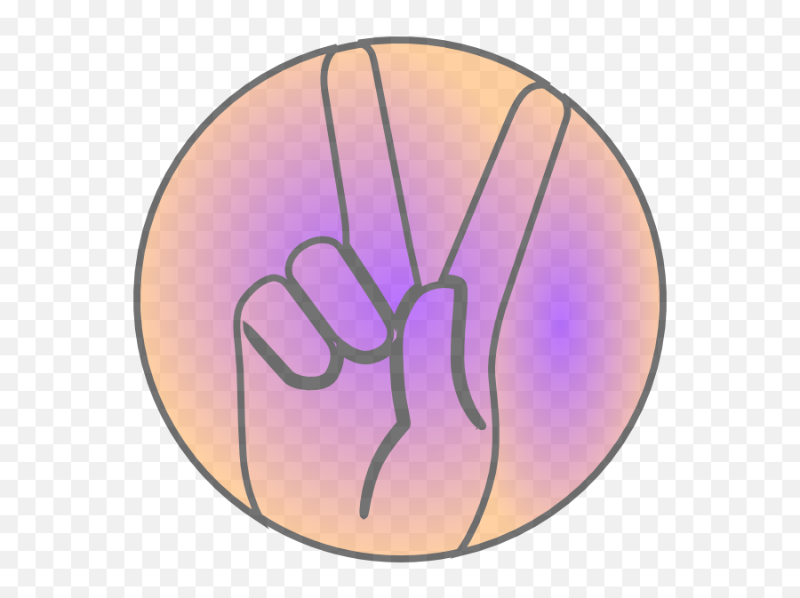 Peace Hand Sign Clip Artpeace Png - Circle Circle,Peace Hand Sign Png