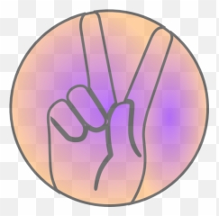 Peace Hand Sign Clip Artpeace Png - Circle