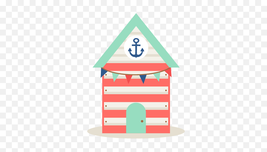 Beach House Svg Cut File Free Cuts Summer Svgs - Cute Beach Hut Clipart Png,House Cartoon Png