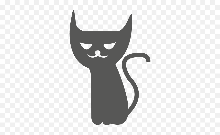 Creepy Halloween Cat - Black Cat Monster Transparent Background Png,Creepy Transparent