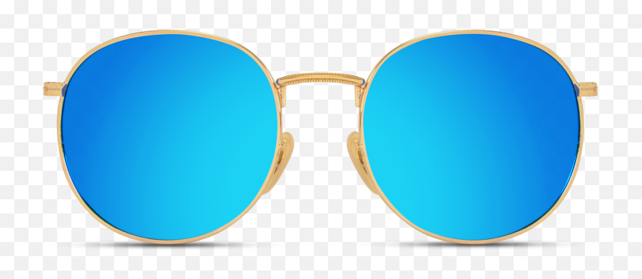 Retro Round Polarized Metal Frame - Girls Sun Glasses Png,Sunglasses Transparent Background