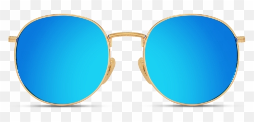 Retro Round Polarized Metal Frame - Girls Sun Glasses Png,Sunglasses Transparent Background