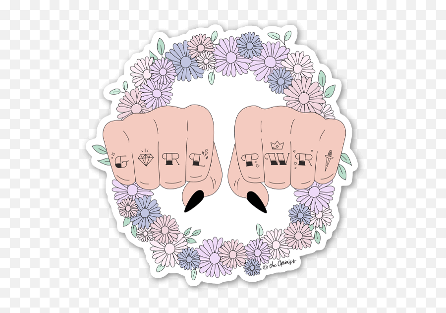 Girl Power Fists - Stickerapp Girl Power Fist Png,Fists Png