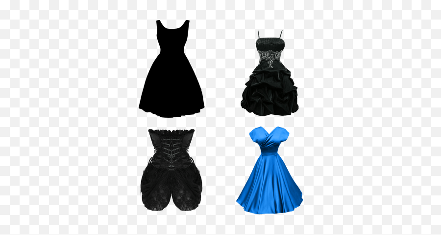 Dresses Transparent Png Images - Stickpng Blue Dress Clipart Png,Black Dress Png