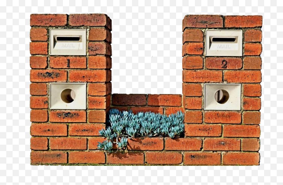 Brick Mailbox Costs Tips U0026 Ideasa Single Pier Letterbox - Stone Bricks Png,Letterbox Png