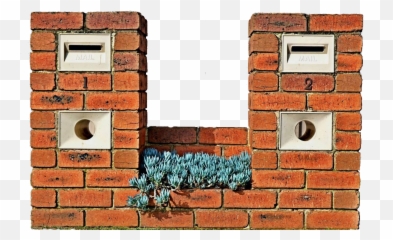 Brick Mailbox Costs Tips U0026 Ideasa Single Pier Letterbox - Stone Bricks png