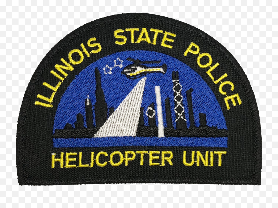 Illinois State Police Shoulder Patch Helicopter Unit - Illinois State Police Helicopter Png,Police Helicopter Png