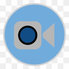 Mac Stock Apps Iconset - Face Time Logo Blau png