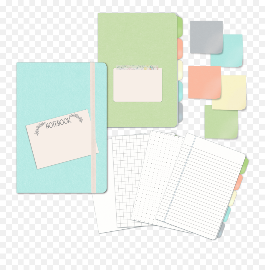 Digital Pastel Notebook Png