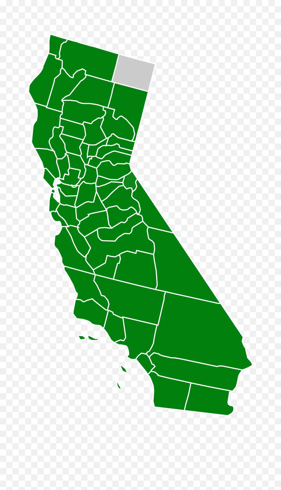 Download California State Png Banner Freeuse Library - California Presidential Election Results,California Map Png