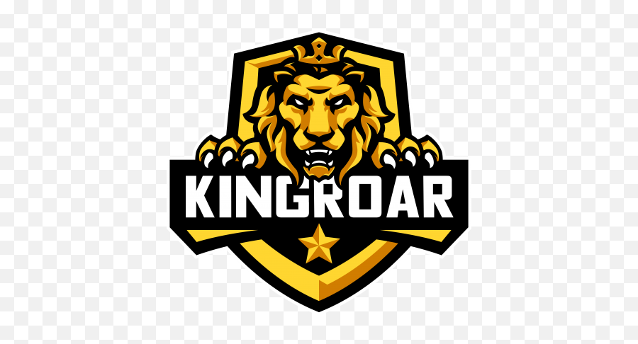 Kingroar Mascot And Esport Game Logo Design Template Zeerk - Lion King Esport Logo Png,Esport Logos