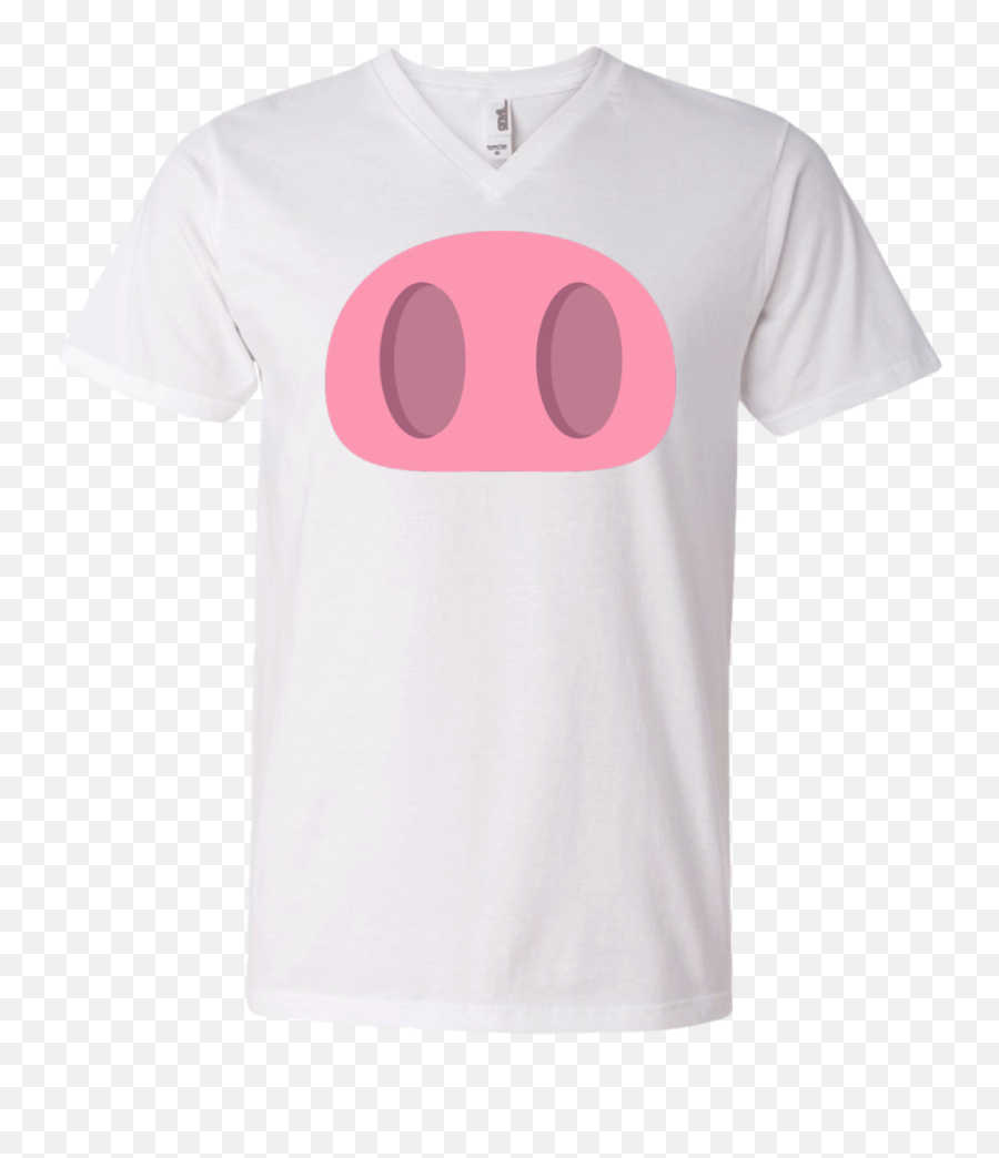 Pig Nose Emoji Menu0027s V - Neck Tshirt U2013 Wind Vandy Png,Pig Emoji Png