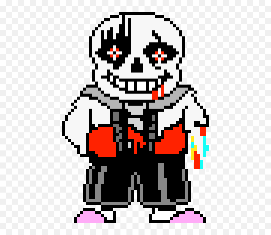 Pixel Art Undertale Sans Png Image - Sans Colored Battle Sprite,Hit ...