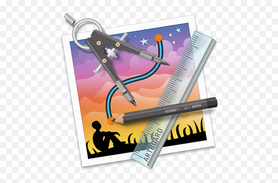 Creative Drawing App For Macos U2022 Artboard Mapdiva - Software Png,Mac Hearts Png