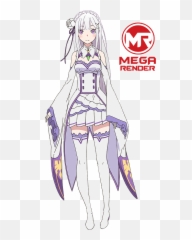 Rem Zero - Characters Names Transparent Png Emilia