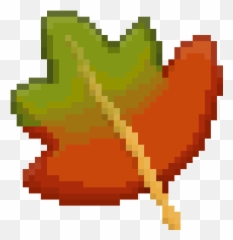 Download Autumn - Leaf Pixel Art PNG Image with No Leaves