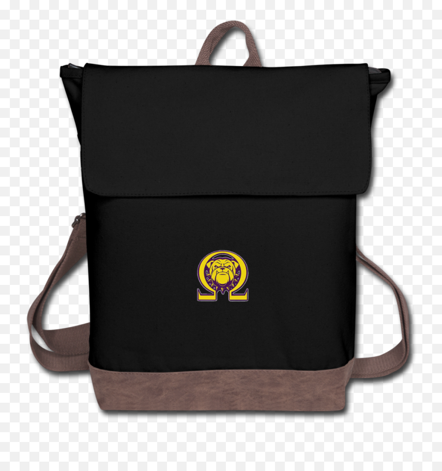 Omega Psi Phi Canvas Backpack - Backpack Png,Omega Psi Phi Logo