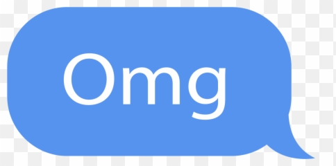 Text Message Imessage Omg Sticker By Picsart - Horizontal png