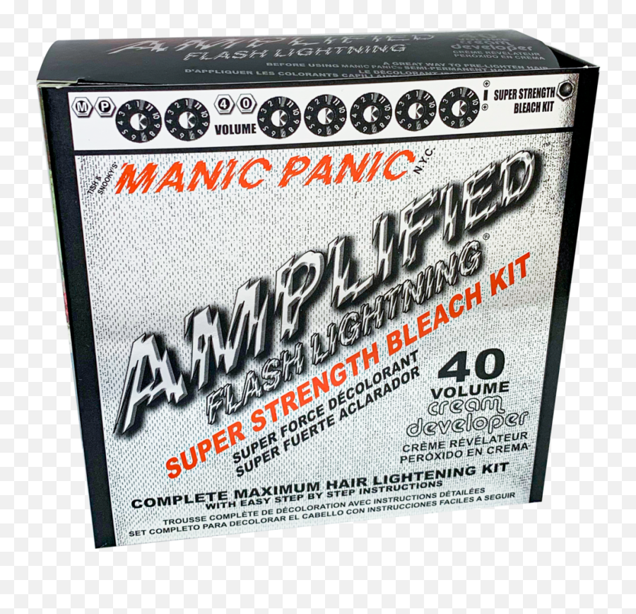 Flash Lightning Bleach Kit - 40 Volume Cream Developer Manic Panic Bleach Kit Png,Bleach Transparent