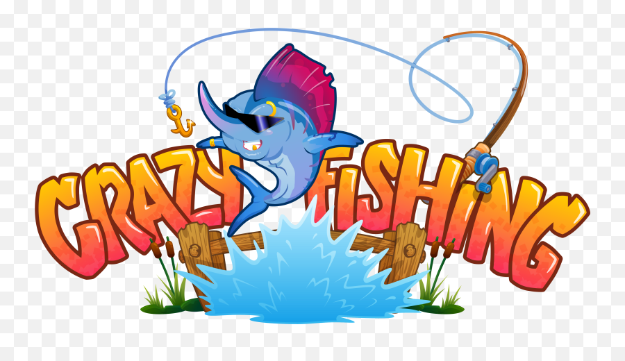 Crazy Fishing Logo Clipart - Crazy Fishing Vr Png,Fish Logo Png