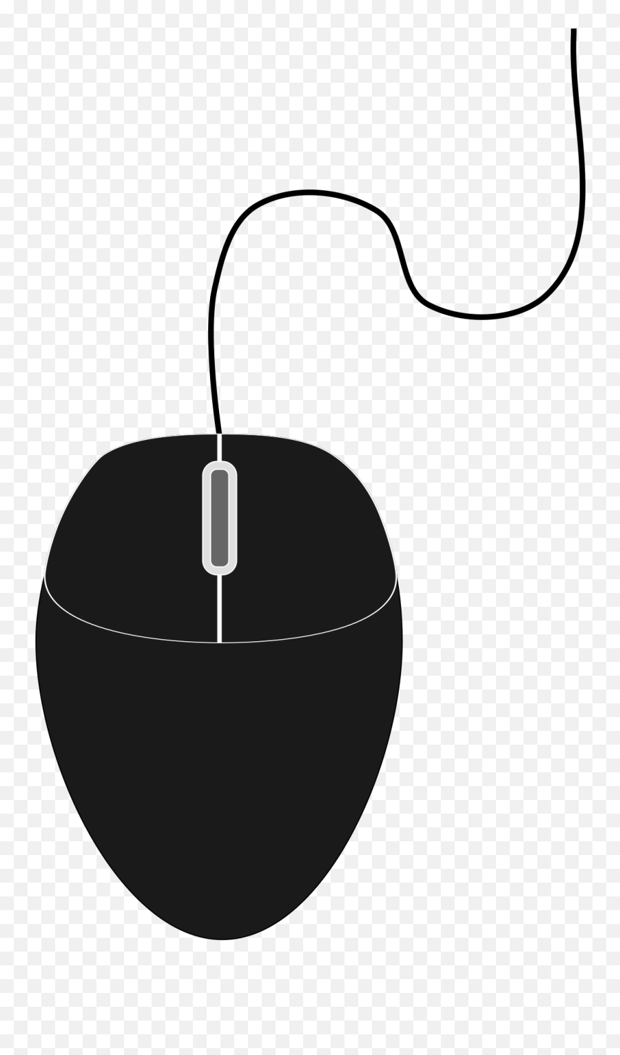 Computer Mouse Clip Art Black And White - Black Computer Computer Mouse Clipart Black Png,Computer Mouse Transparent