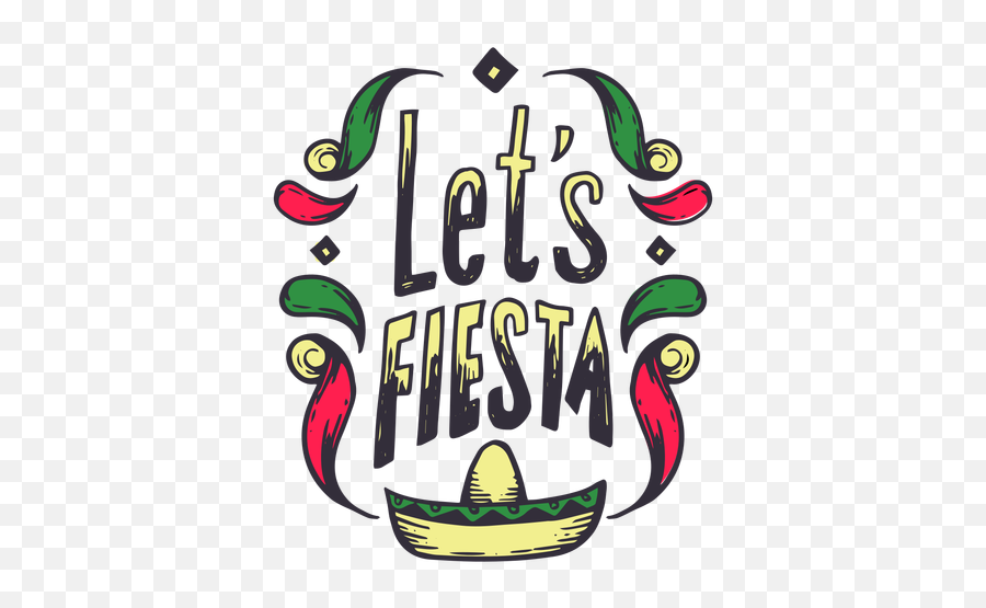 Letu0027s Fiesta Sombrero Pattern Sticker - Transparent Png Fiesta Transparent,Fiesta Png