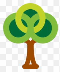 Tree - DkGrnShort Illustration png