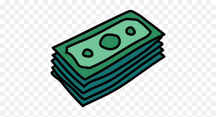 Stack Of Money Icon In Doodle Style - Solid Png,Stacks Of Money Icon