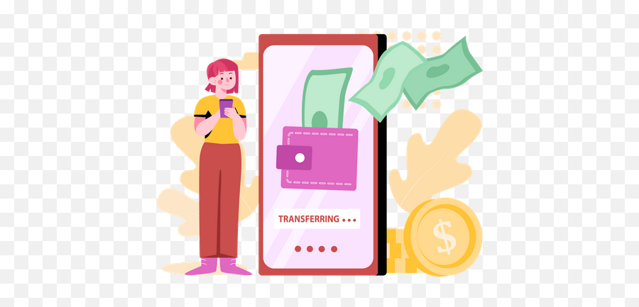 Money Transaction Icon - Download In Flat Style Illustration Png,Transatcion Icon