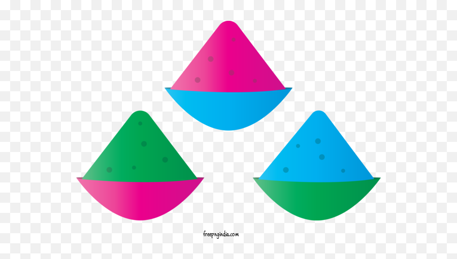 Holi Triangle Icon For Happy - Happy Holi Hd Png Holi Image Dot,Happy Icon Images