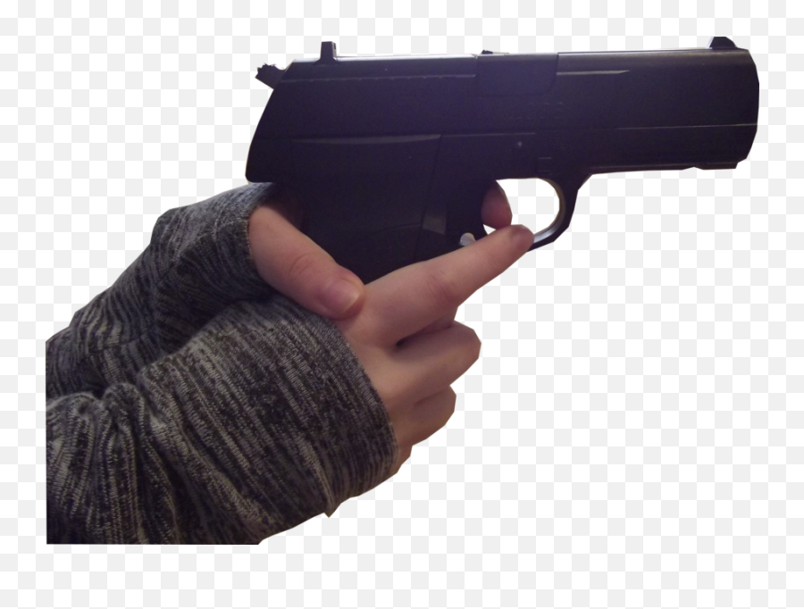 Hand With Gun Png Transparent Image - Female Hand With Gun,Pointing Gun Png...