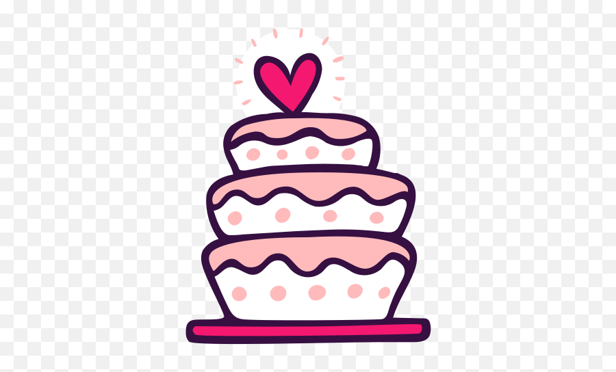 Cake Dessert Love Party Sweet Topper Wedding Free Icon - Cake Icono Pastel Png,Vector Cake Icon