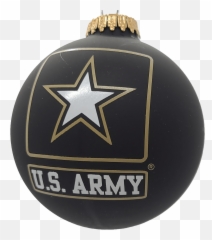 Ebony Velvet 3 14u201d Ball With Us Army Logo And Hymn Png