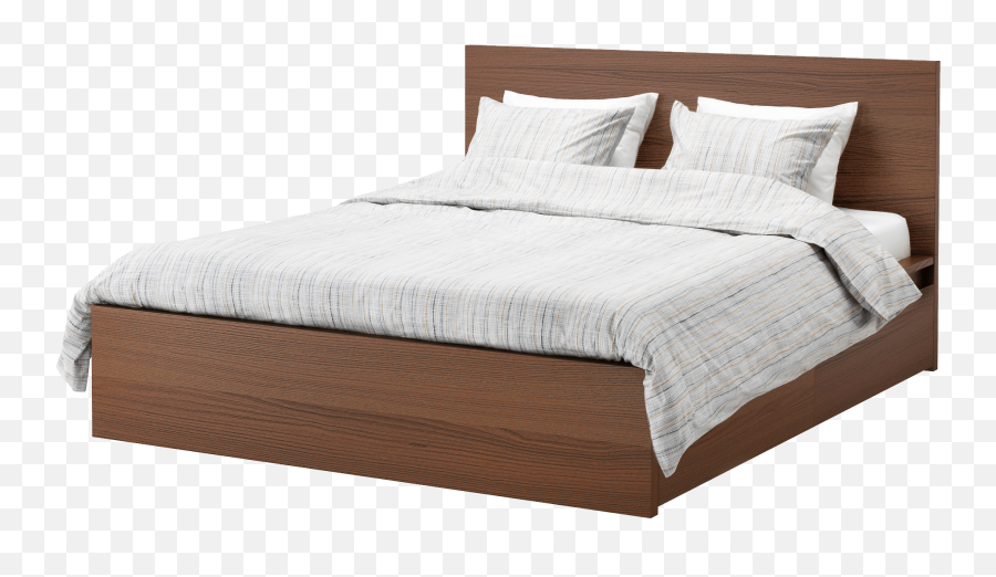 Modern Wooden Bed Transparent Png - Bed Png,Bedroom Png