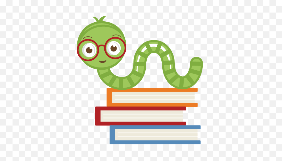 Png Transparent Book Worm - Cute Bookworm Clipart,Worm Png