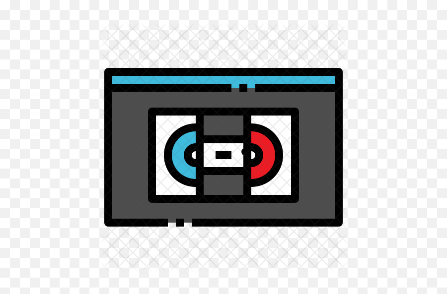 Video Tape Icon Of Colored Outline - Circle Png,Video Tape Png