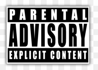 Red Parental Advisory Png Picture 819109 Explicit Label - Warning Explicit Content Sticker