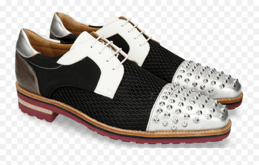 46 Cherso Silver Net Black Milled White - Shoe Png,Lance Png