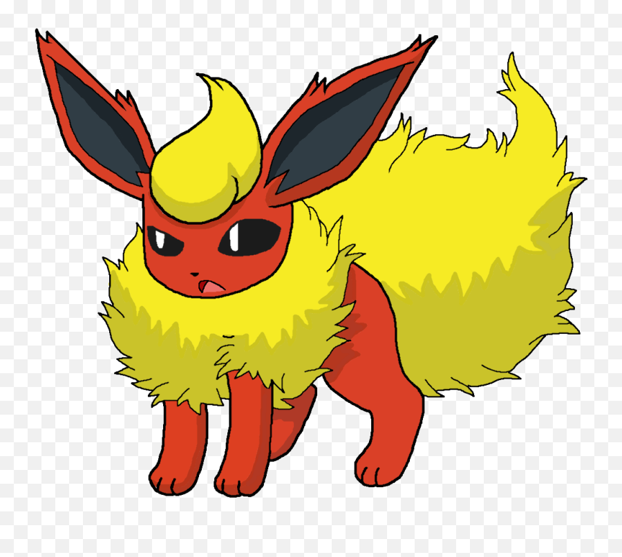 Flareon Pose - Flareon Pokemon Eevee Evolution Png,Eevee Png