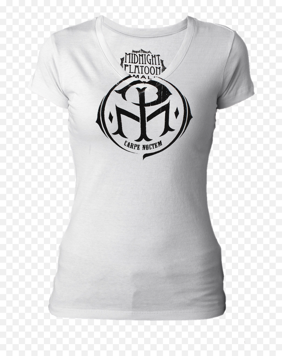 Mp V - Neck Logo Tshirt Midnight Platoon Active Shirt Png,Mp Logo